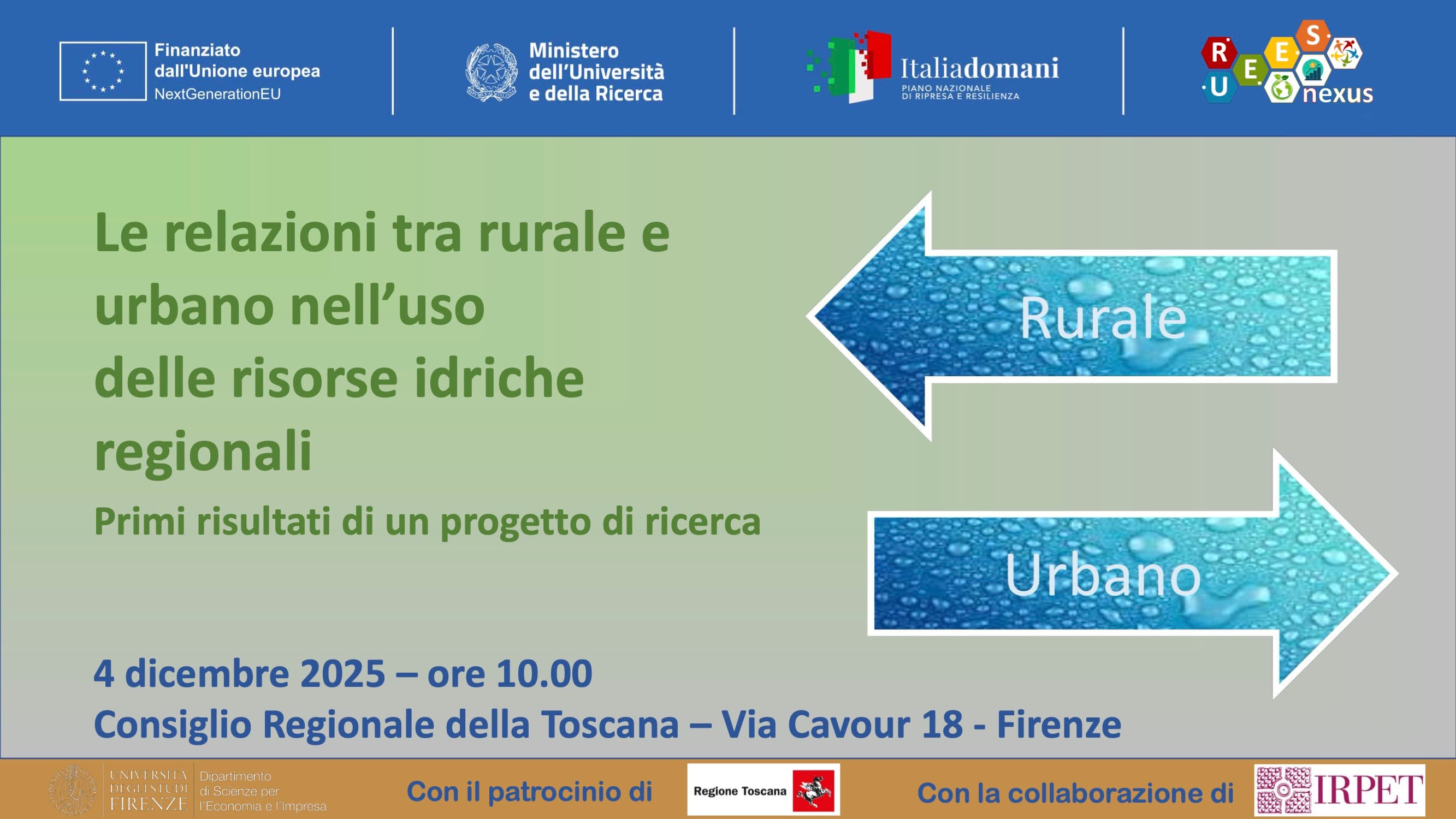 Locandina SAVE THE DATE con logo RT e IRPET-2