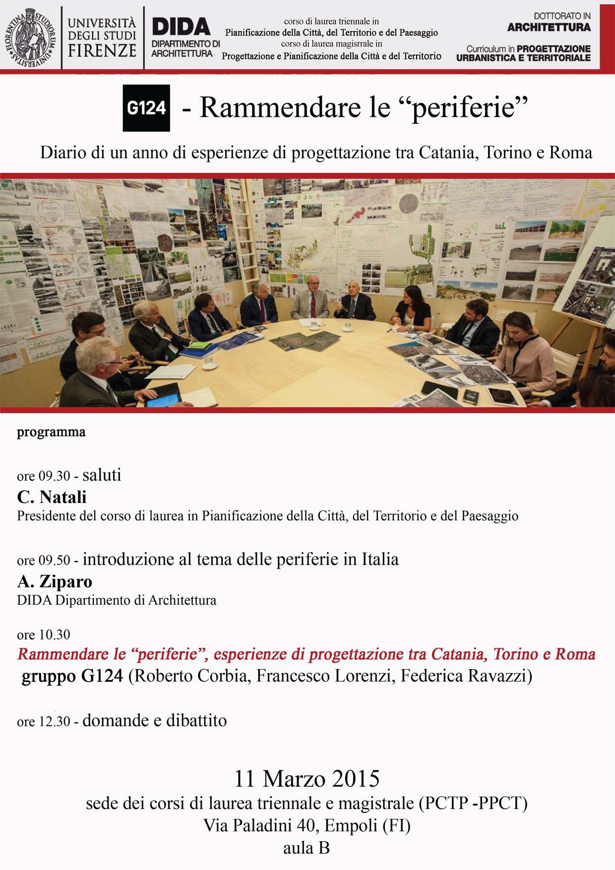 Rammendare le “periferie”. Diario di un anno di esperienze di progettazione tra Catania Torino e Roma